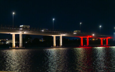Una nuova illuminazione per la sopraelevata a Olbia
